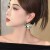 ( Gold)occidental style generous gem earrings exaggerating earrings woman