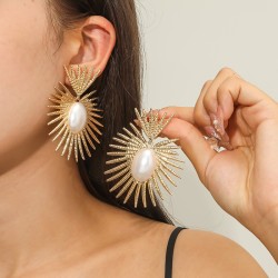 occidental style personality environmental exaggerating geometry earrings fashion retro temperament trend wind