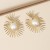 (KCgold )occidental style personality environmental exaggerating geometry earrings fashion retro temperament trend wind