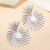 (KCgold )occidental style personality environmental exaggerating geometry earrings fashion retro temperament trend wind