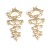 ( Gold)occidental style gold silver color retro personality earrings ear stud exaggerating Alloy Earring