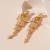  retro imitate Pearl diamond drop tassel silver earrings occidental style samll tem