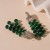 ( Silver needle  green crystal Tassels)occidental style diamond glass crystal tassel silver earrings personality exagge