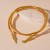 ( Gold)occidental style Metal wind snake style two bangle Collar personality exaggerating samll temperament high woman