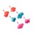 occidental style super Cloth lace flowers tassel earrings sweet three-dimensional bow earring temperament all-
