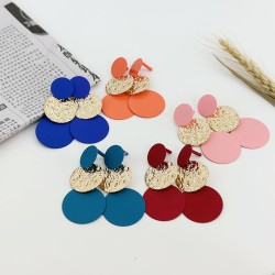 occidental style creative splice personality geometry earrings woman ins wind fashion personality temperam