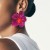 exaggerating personality trend fashion Acrylic transparent flowers ear stud   all-Purpose temperament Street Snap fa