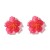 exaggerating personality trend fashion Acrylic transparent flowers ear stud   all-Purpose temperament Street Snap fa