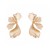 occidental style high multilayer retro pattern petal ear stud   samll wind all-Purpose Style