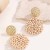 handmade beads color small fresh circle earrings  personality sweet earring