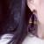color crystal handmade beads tassel Earring violet high medium wind earrings woman