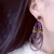 color crystal handmade beads tassel Earring violet high medium wind earrings woman