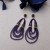 color crystal handmade beads tassel Earring violet high medium wind earrings woman