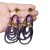 color crystal handmade beads tassel Earring violet high medium wind earrings woman