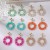 occidental style Earring color flowers crystal weave earrings samll high ear stud woman