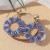 occidental style Earring color flowers crystal weave earrings samll high ear stud woman