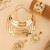 set occidental style fashion fashion brief gold Metal Collar bangle earrings lady