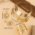 set occidental style fashion fashion brief gold Metal Collar bangle earrings lady