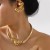 E flowers high Earring  fashion retro all-Purpose Metal wind earrings