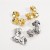 E flowers high Earring  fashion retro all-Purpose Metal wind earrings