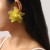 E sweet fresh Double layer three-dimensional flowers ear stud summer day leisure wind fresh all-Purpose Earring