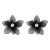 E sweet fresh Double layer three-dimensional flowers ear stud summer day leisure wind fresh all-Purpose Earring