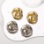 E occidental style fashion creative all-Purpose twining circle Metal ear stud  retro wind personality geometry earrin