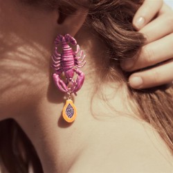 E  color earrings  summer animal pendant earring woman
