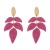 E sweet summer day wind color  Raffia leaves earrings Bohemia fashion personality Earring