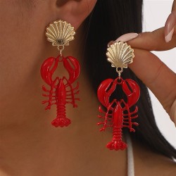 creative Alloy enamel color samll pendant earrings  summer day temperament bea..