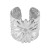 fashion retro flowers Metal textured opening bangle  personality brief day woman