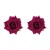 E romantic beach wind three-dimensional velvet rose earrings  summer sweet retro Earring