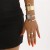 geometry hollow opening bangle ring Irregular splice brief banquet day set