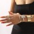 geometry hollow opening bangle ring Irregular splice brief banquet day set
