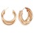 E brief fashion multilayer earrings woman  personality ear stud fashion Metal temperament Earring