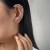 E occidental style trend personality diamond  exaggerating geometry new ear stud