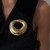 stainless steel retro Irregular geometry Round brooch creative personality Suit