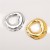 stainless steel retro Irregular geometry Round brooch creative personality Suit