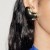 E same style surface heart-shaped earrings  fashion trend brief love Alloy textured ear stud woman