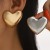 E same style surface heart-shaped earrings  fashion trend brief love Alloy textured ear stud woman