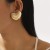 E same style surface heart-shaped earrings  fashion trend brief love Alloy textured ear stud woman