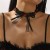 black lace bow necklace chain samll pure clavicle chain Collar