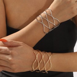 Metal geometry opening bangle fashion brief temperament high woman