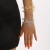 wind hollow Metal flowers multilayer weave opening bangle woman
