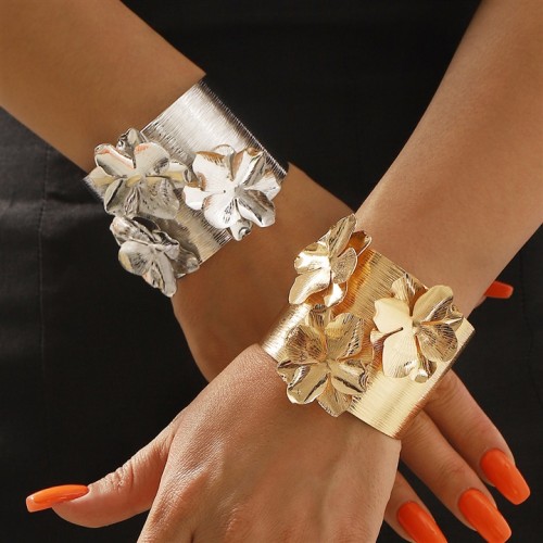 new Metal bangle flowers temperament width personality high