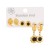 E stainless steel high ear stud set  brief creative geometry enamel day all-Purpose Earring