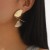 E atmospheric three-dimensional Alloy earrings woman ear stud samll temperament Irregular Earring