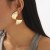E atmospheric three-dimensional Alloy earrings woman ear stud samll temperament Irregular Earring