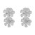 E same style flowers splice ear stud  exaggerating personality high all-Purpose temperament Earring