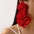 E Chiffon big flowers earrings  temperament elegant exaggerating sweet Earring